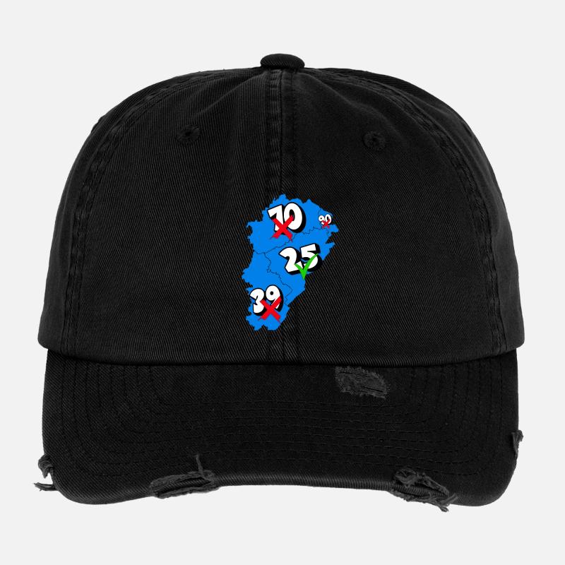 Région franche comté Casquette vintage effet usé Flexfit
