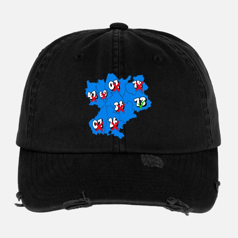 Région Rhône-Alpes Casquette vintage effet usé Flexfit