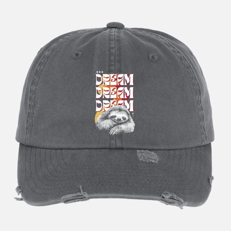 Paresseuse rêveuse – Rêve Rêve Rêve Casquette vintage effet usé Flexfit