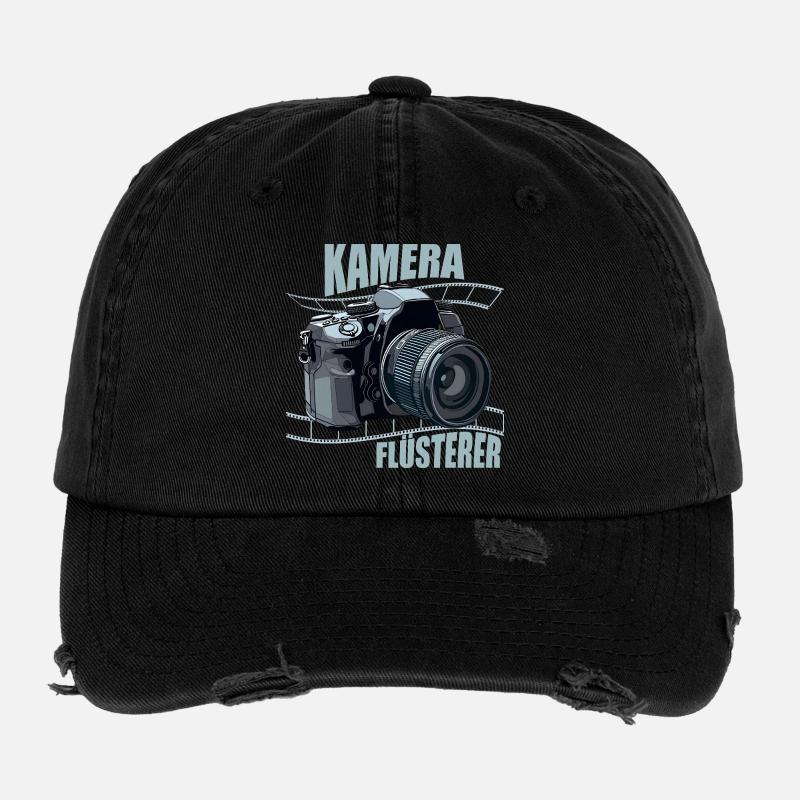 Kamera Flüsterer Flexfit Vintage Destroyed Cap