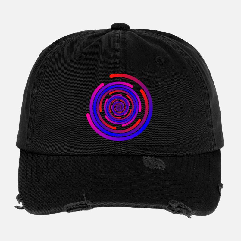crazy circles Flexfit Vintage Destroyed Cap