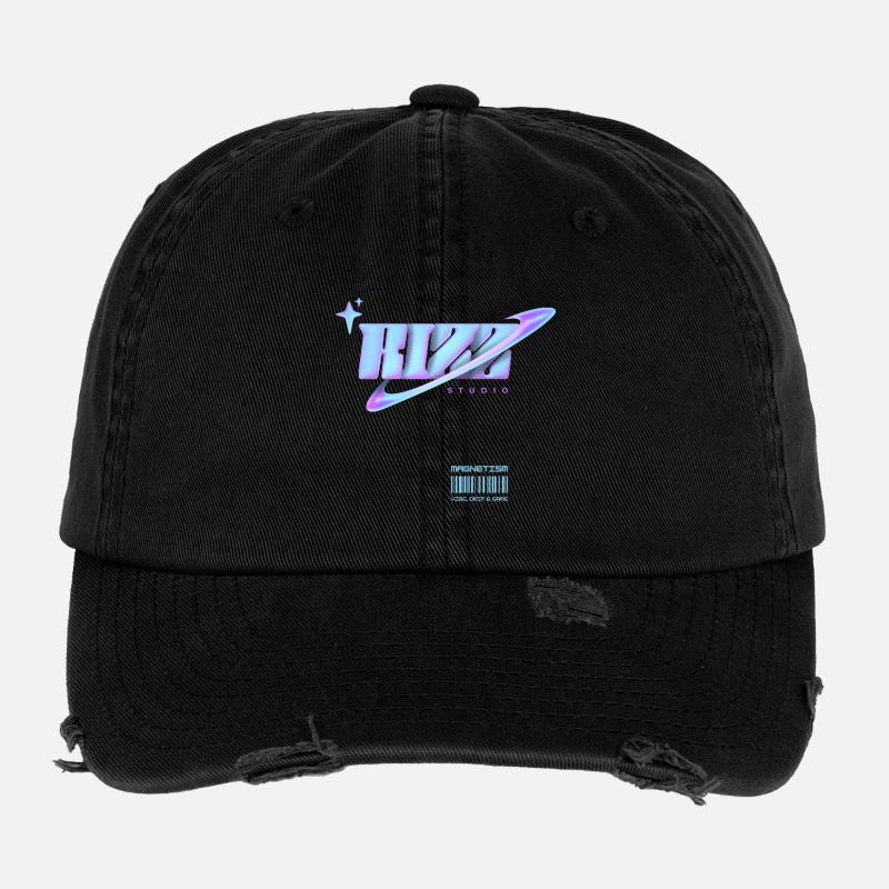 Rizz Studio Galaxy Look Casquette vintage effet usé Flexfit