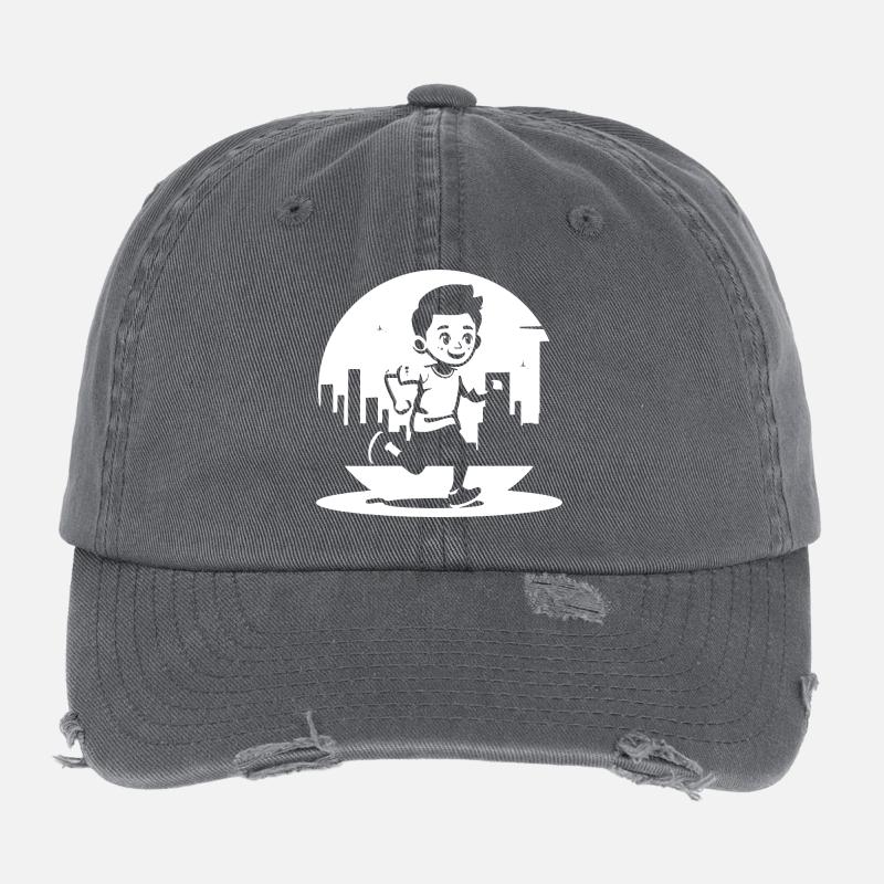 Garçon marathonien Casquette vintage effet usé Flexfit