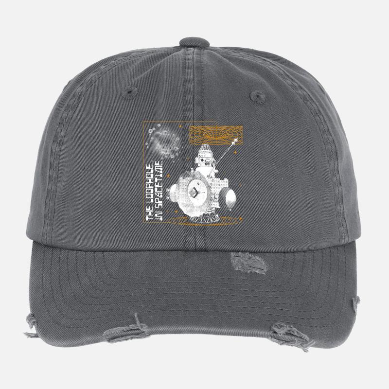 Loophole in Spacetime Flexfit Vintage Destroyed Cap