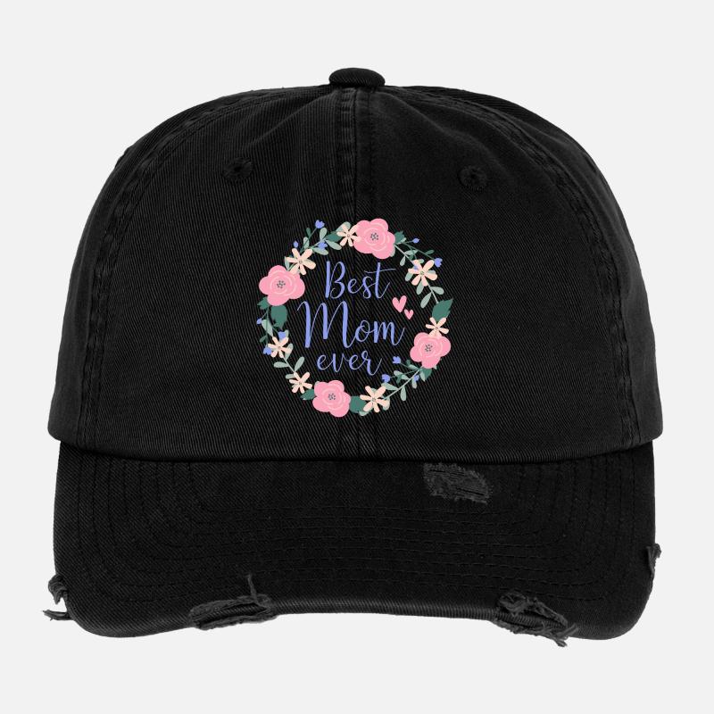 Meilleure maman de tous les temps - Violet Casquette vintage effet usé Flexfit