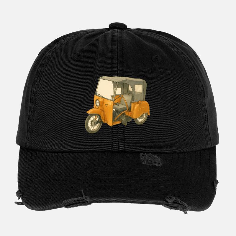Krause Duo als Comic Flexfit Vintage Destroyed Cap