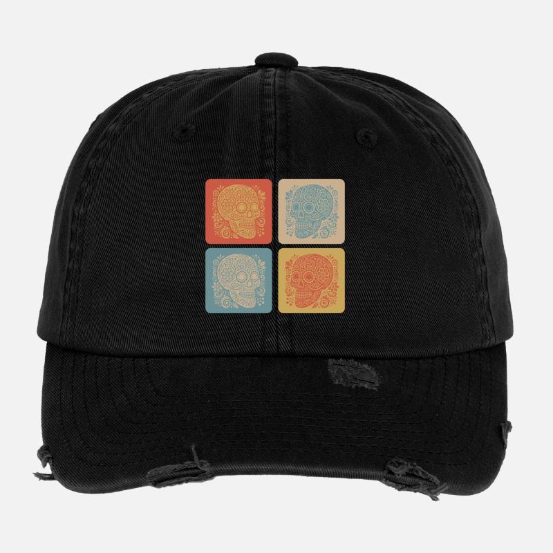 Totenkopf – Mexiko Design Flexfit Vintage Destroyed Cap