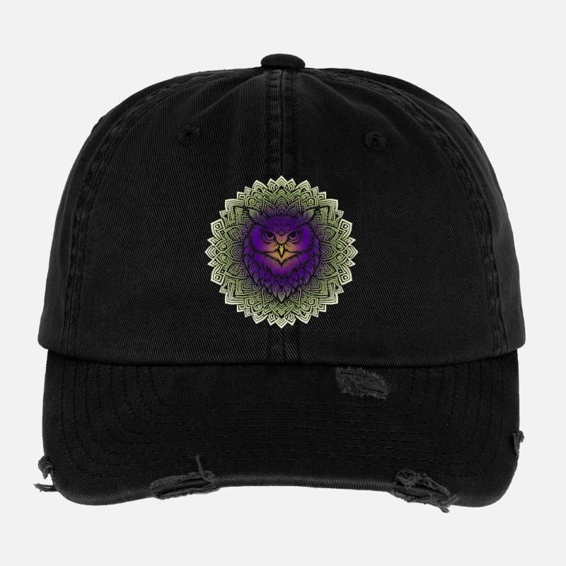Uralte Weisheit Mandala Flexfit Vintage Destroyed Cap