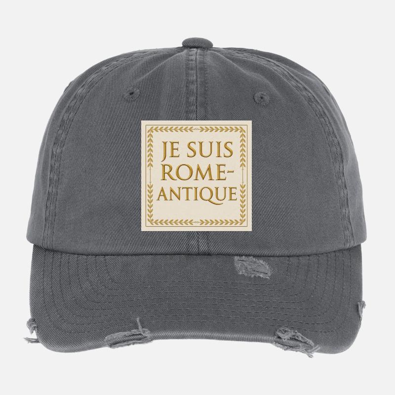 I Am Ancient Rome Flexfit Vintage Destroyed Cap