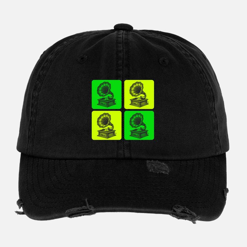 Grammophon Vintage Design Flexfit Vintage Destroyed Cap