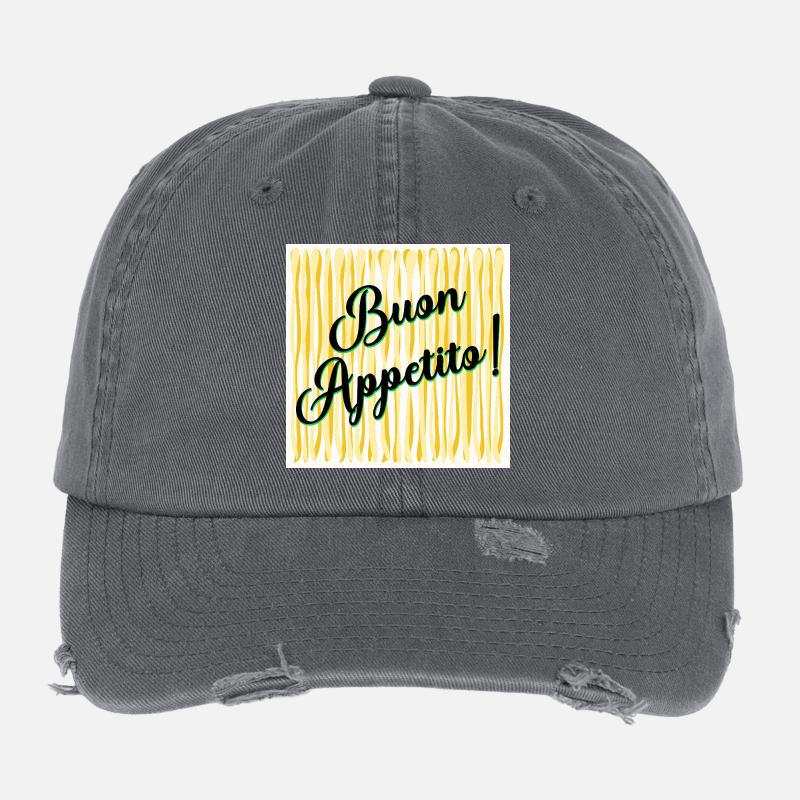 Spaghetti Enjoy your meal Flexfit Vintage Destroyed Cap