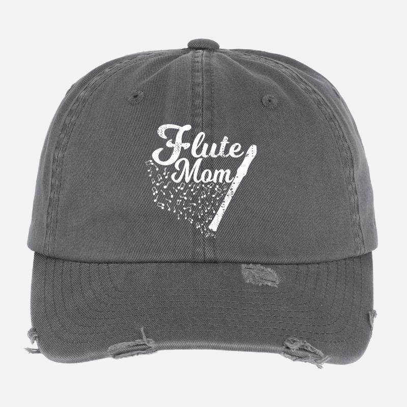 Flötenspieler Mama Flexfit Vintage Destroyed Cap
