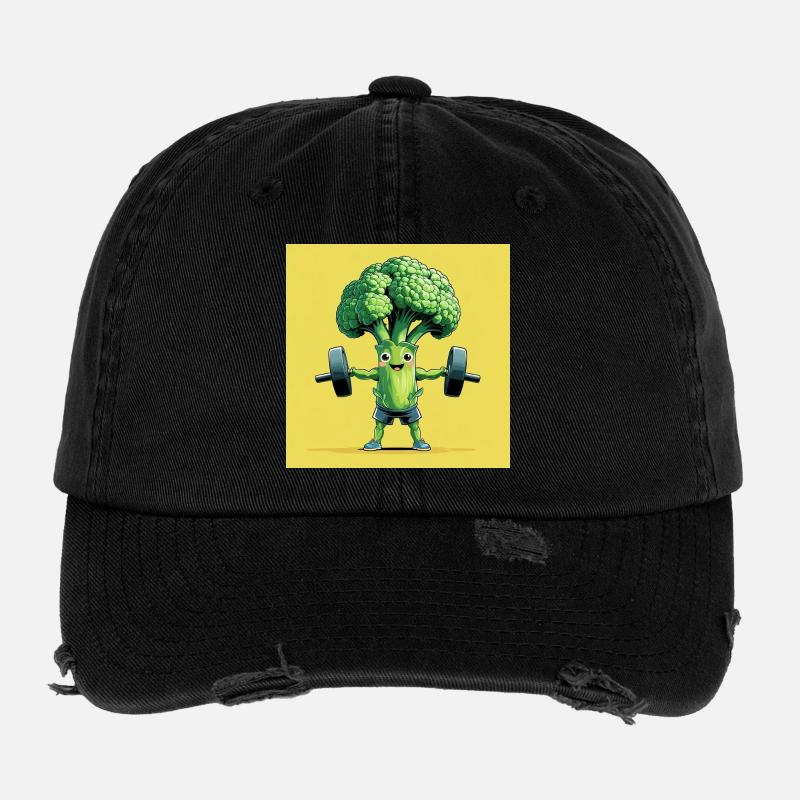Centrale de brocoli sain Casquette vintage effet usé Flexfit