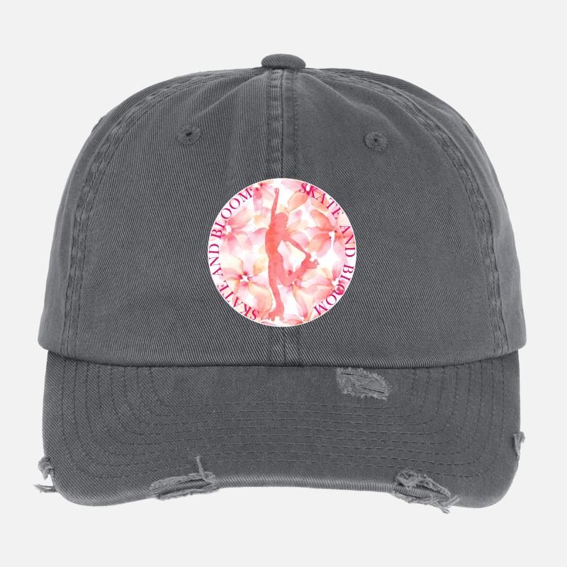 SKATE AND BLOOM Flexfit Vintage Destroyed Cap