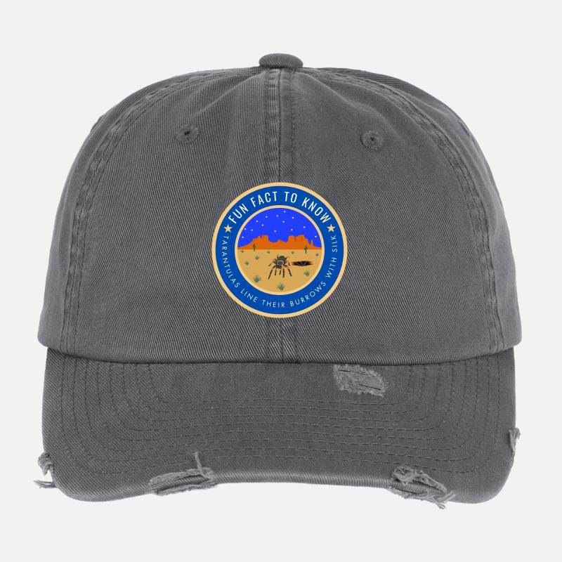 Desert Night Tarantula Fact Flexfit Vintage Destroyed Cap