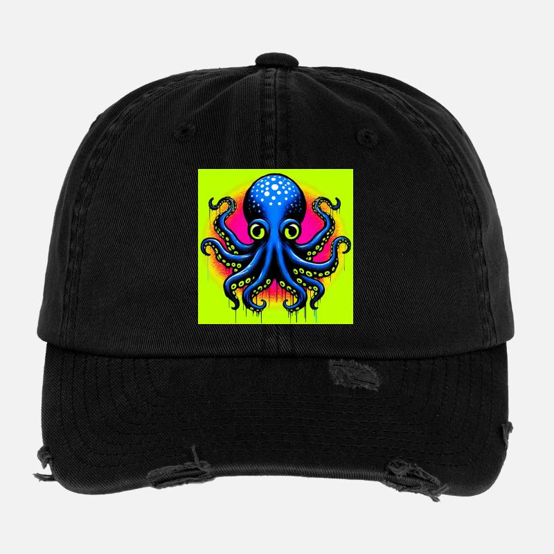 Krake Flexfit Vintage Destroyed Cap