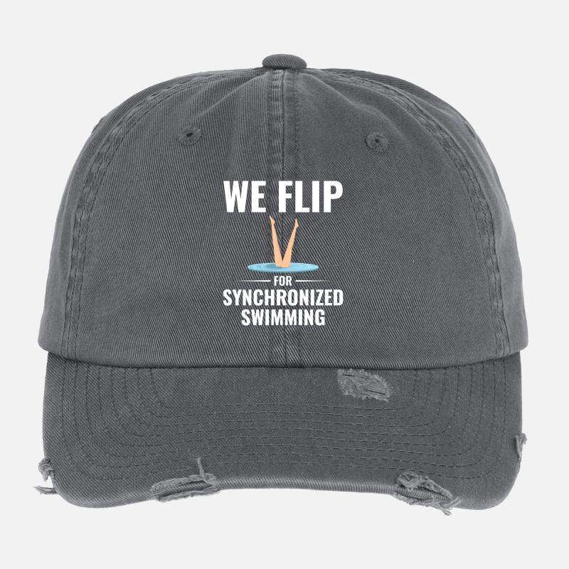 Wir drehen fürs Synchronschwimmen Flexfit Vintage Destroyed Cap