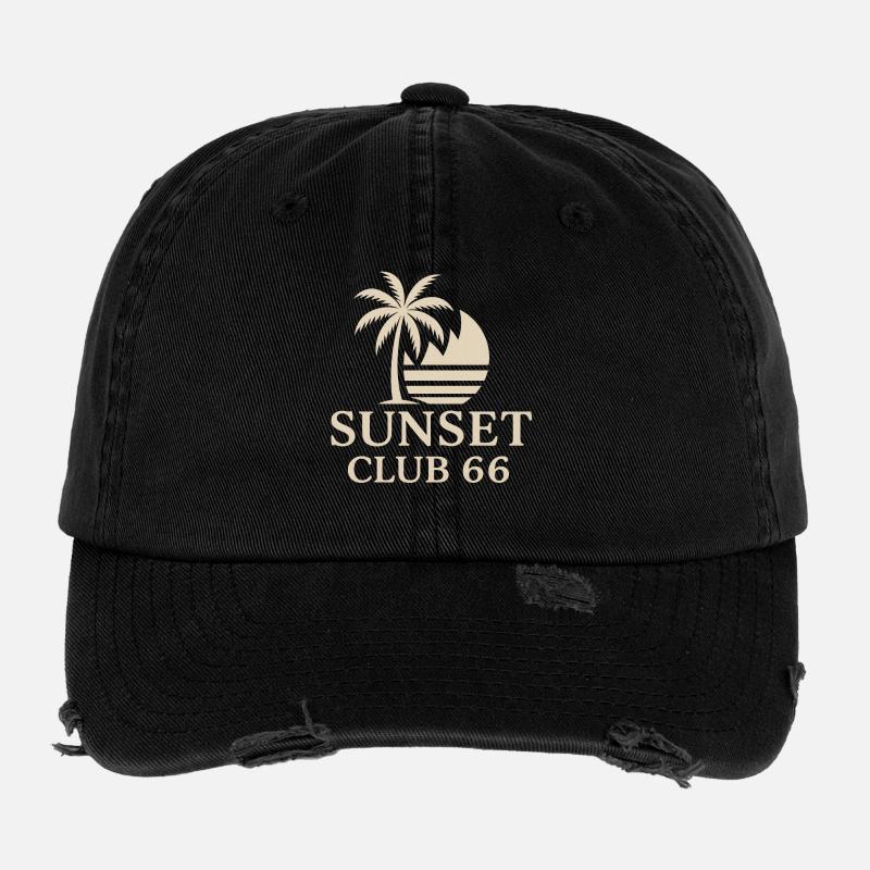 Sunset Club 66 - Exclusive Edition Flexfit Vintage Destroyed Cap