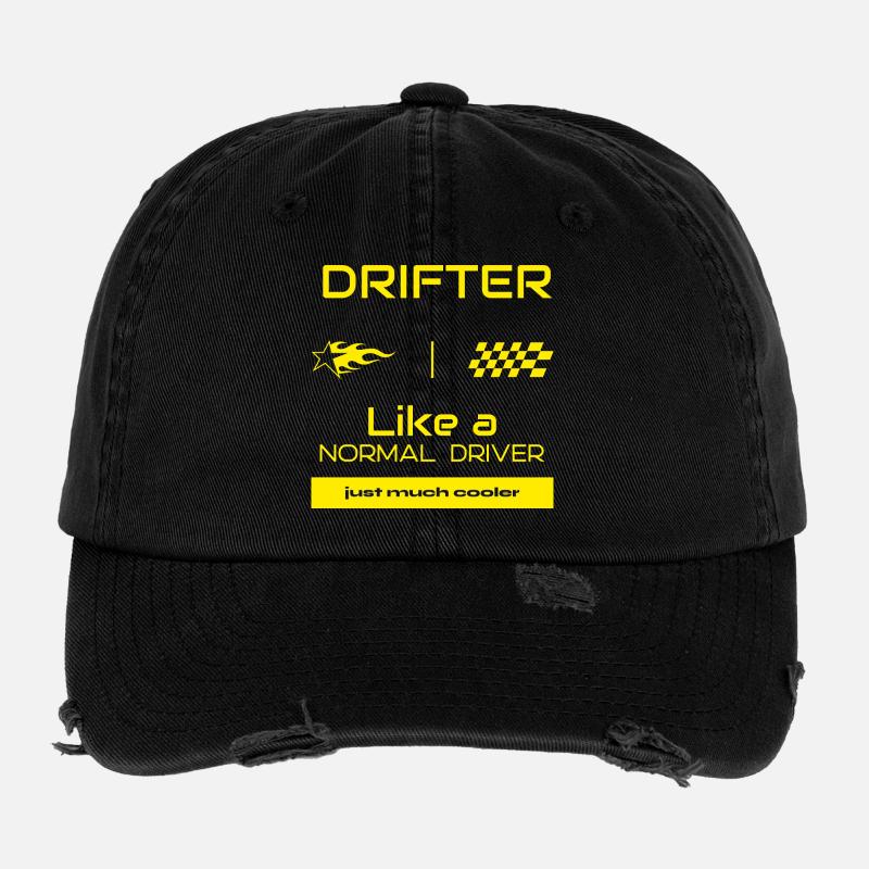 Drifter - comme un pilote normal, mais beaucoup plus cool Casquette vintage effet usé Flexfit