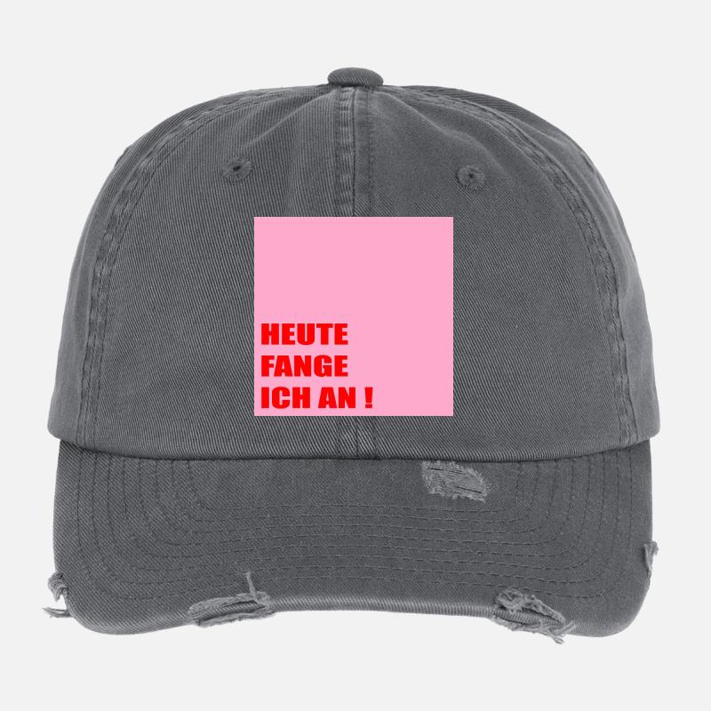 Kraftvolle Motivation Selbstbewusstsein Flexfit Vintage Destroyed Cap