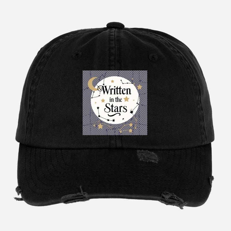 Écriture dans les étoiles Casquette vintage effet usé Flexfit
