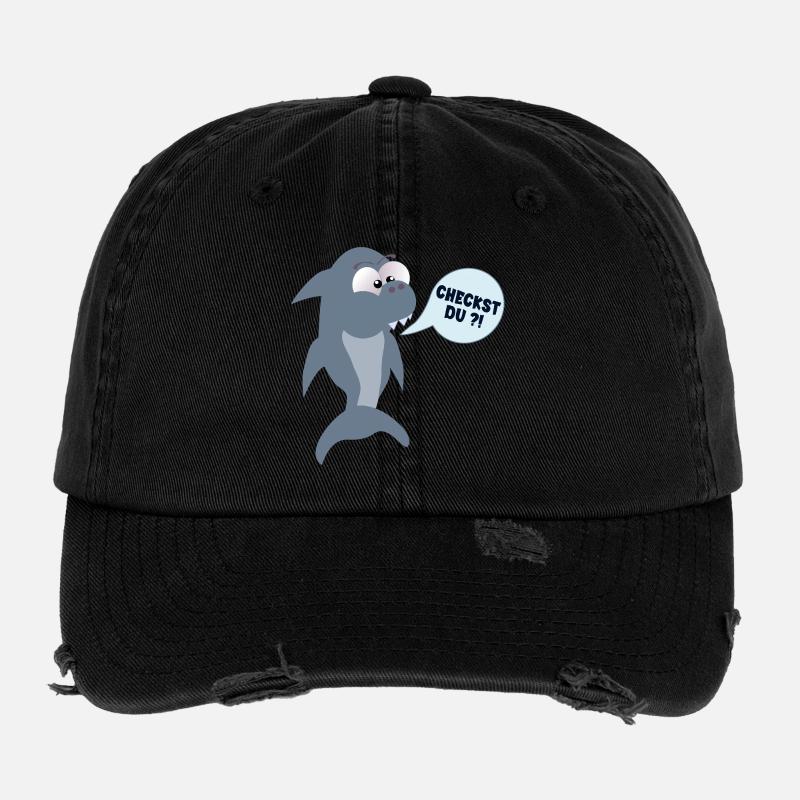 LES JEUNES DES SHARKS VOUS VÉRIFIENT Casquette vintage effet usé Flexfit