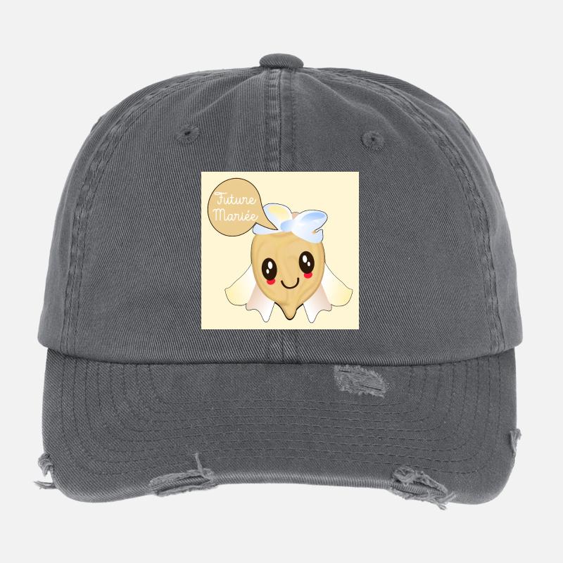Future Mariée Pois Chiches Casquette vintage effet usé Flexfit