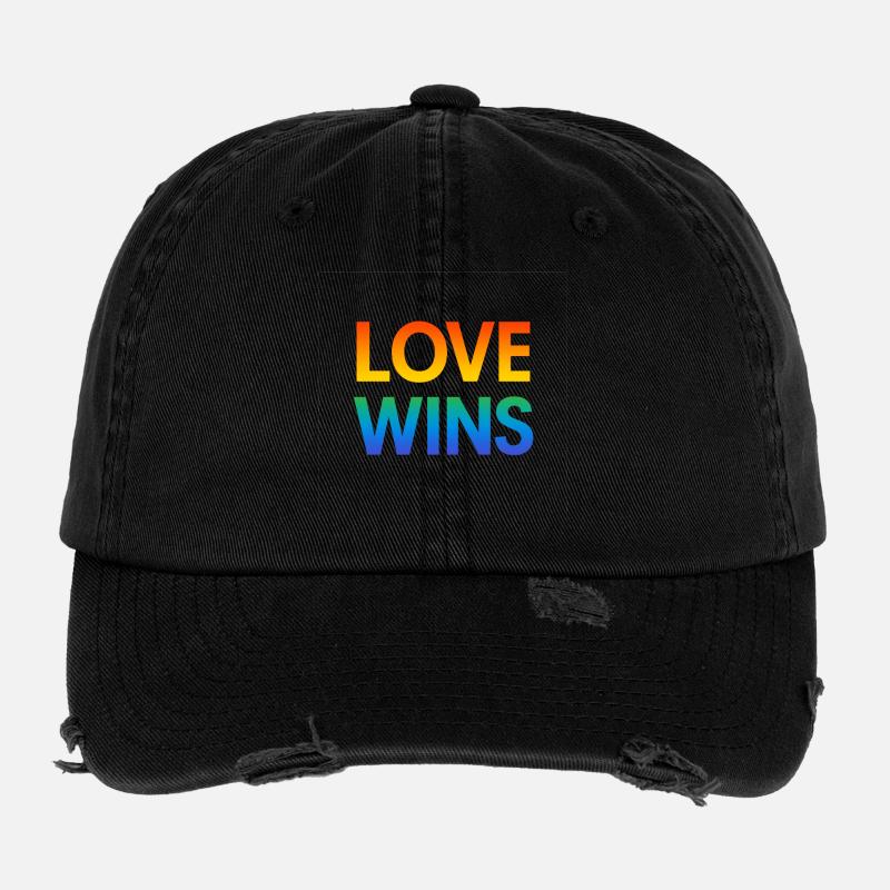 Fierté Arc-en-ciel Amour Égalité Diversité Queer Casquette vintage effet usé Flexfit