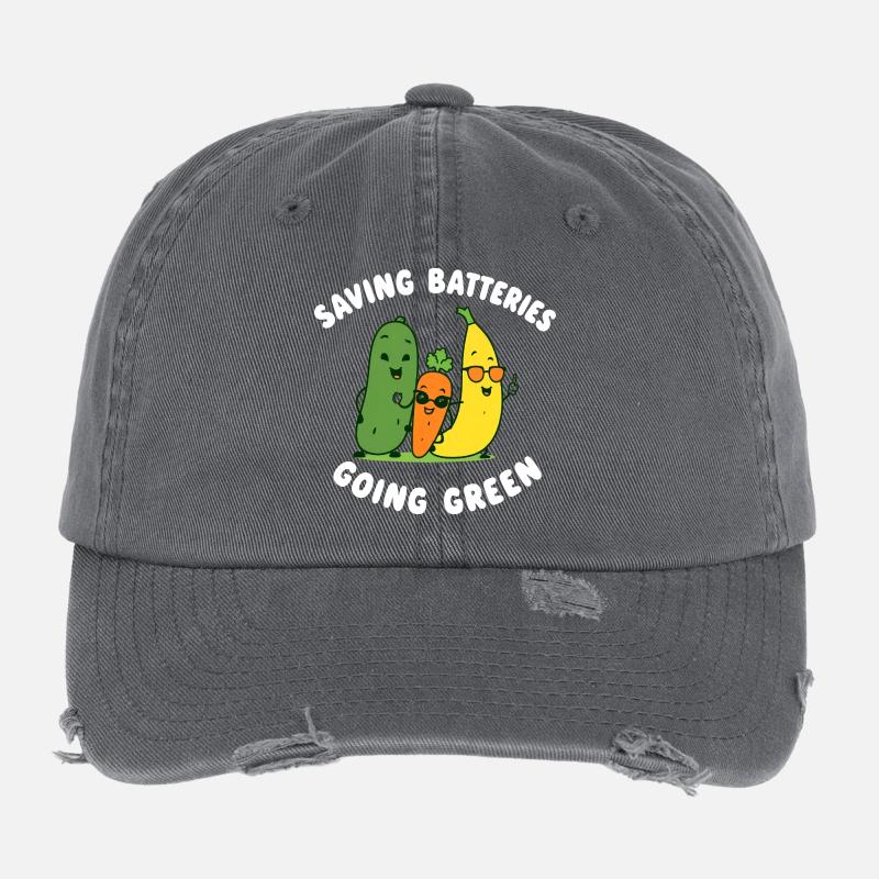 Save batteries Become environmentally friendly Cheeky Fr Flexfit Vintage Destroyed Cap