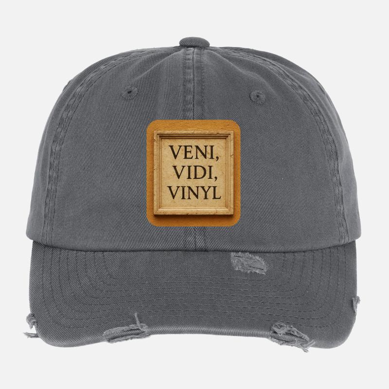 Veni, Vidi, Vinyle Casquette vintage effet usé Flexfit