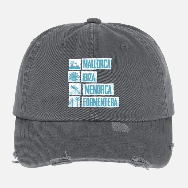 Balearic Islands Flexfit Vintage Destroyed Cap
