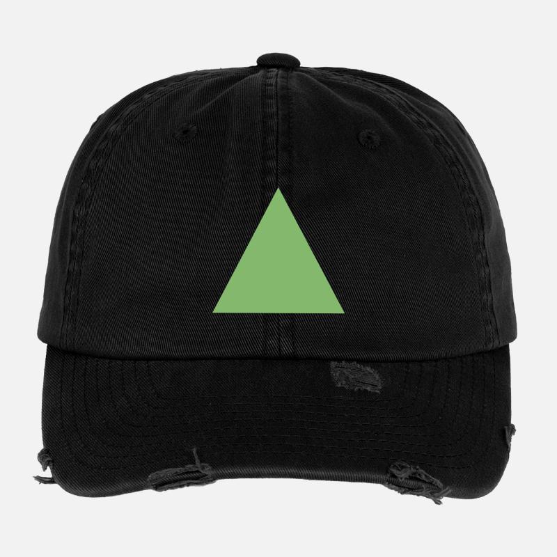 Abstraktes Triangeldesign in Pastellfarben Flexfit Vintage Destroyed Cap