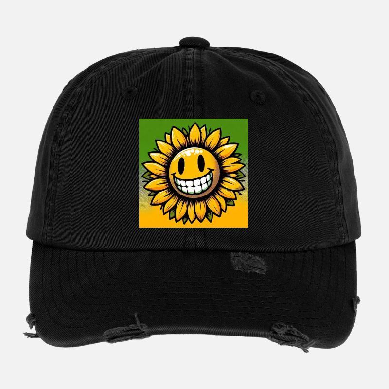 Tournesol Casquette vintage effet usé Flexfit