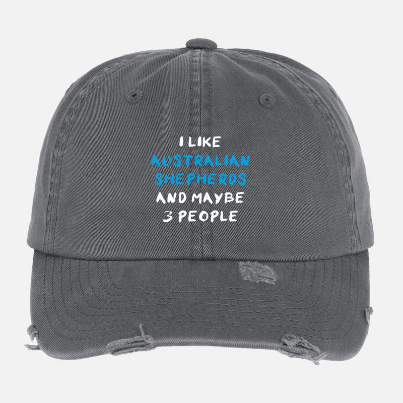 Australian Shepherd Flexfit Vintage Destroyed Cap