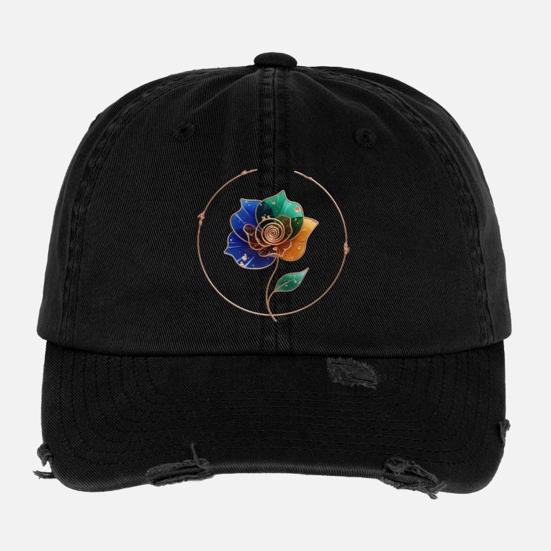 Flower Ring Colour Play Flexfit Vintage Destroyed Cap