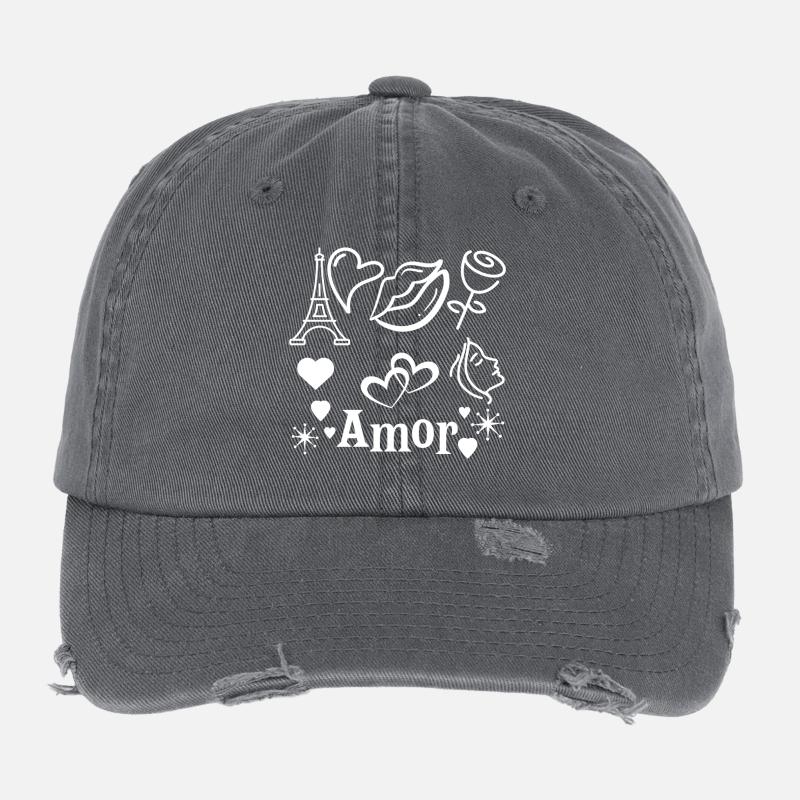 amor Flexfit Vintage Destroyed Cap