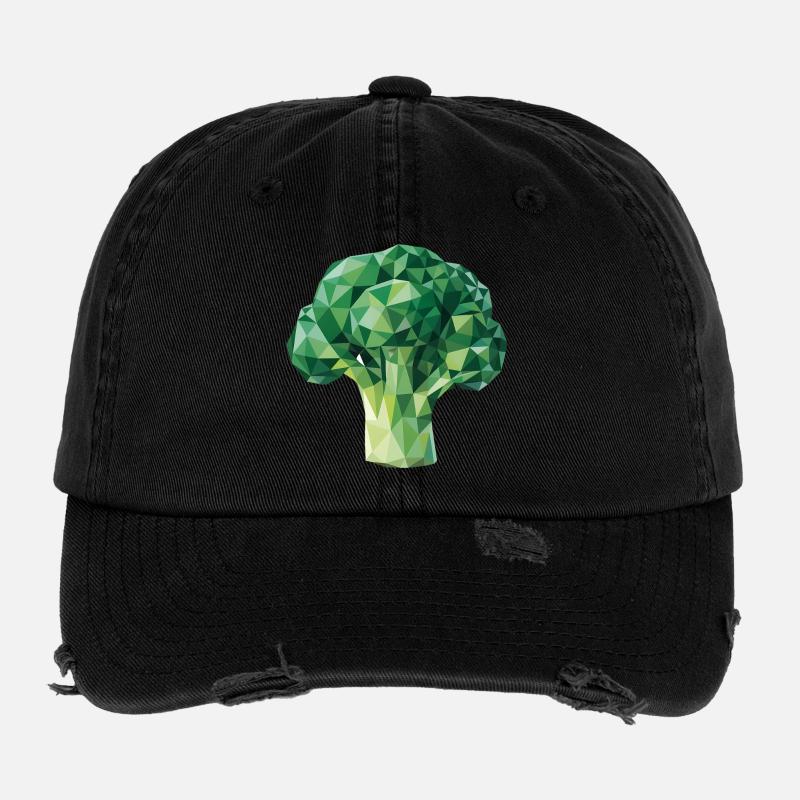 Brokkoli - Cool Vegetable Logo Casquette vintage effet usé Flexfit