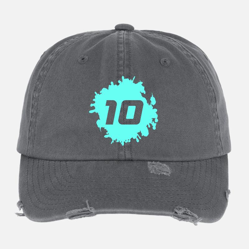 Neon 10 Spritzerdesign Flexfit Vintage Destroyed Cap