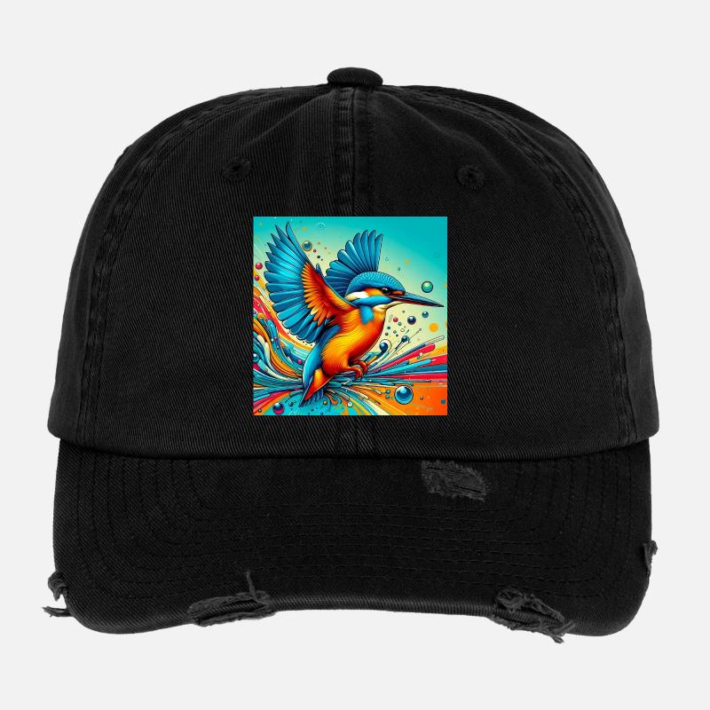 kingfisher Flexfit Vintage Destroyed Cap