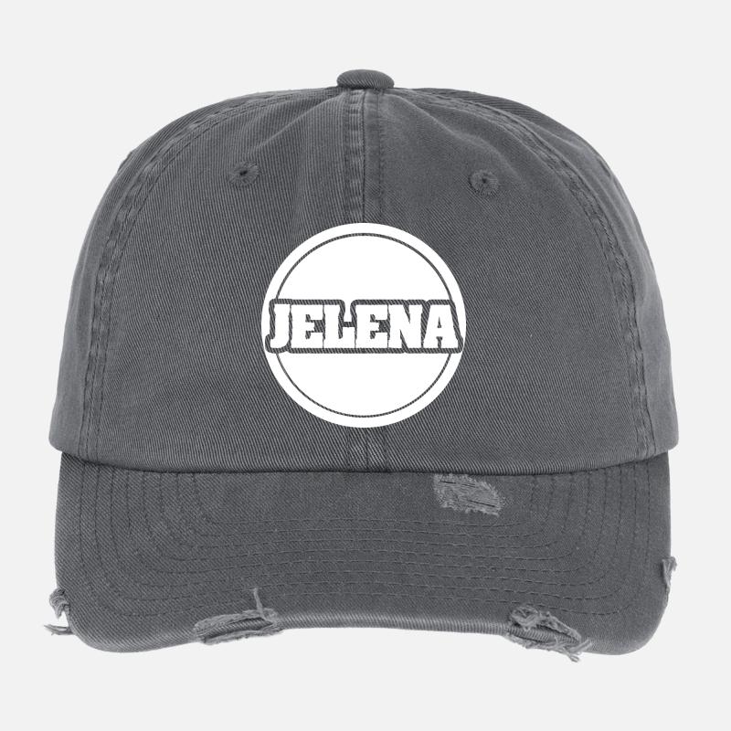 Jelena comme prénom Casquette vintage effet usé Flexfit