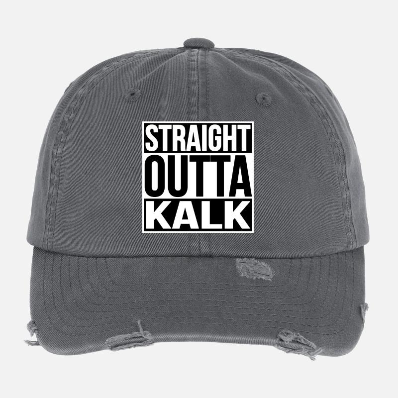 STRAIGHT OUTTA COLOGNE LIME Flexfit Vintage Destroyed Cap