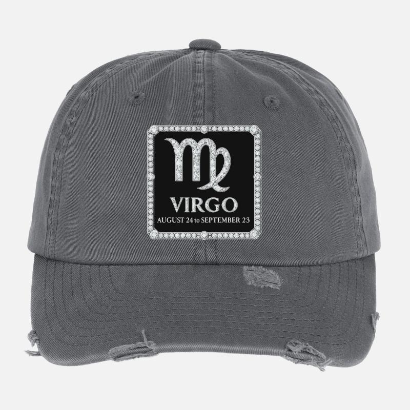 Sternzeichen Jungfrau Flexfit Vintage Destroyed Cap