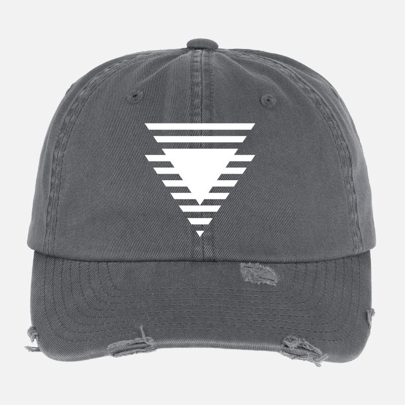 Abgestuftes dreieckiges Prisma Flexfit Vintage Destroyed Cap