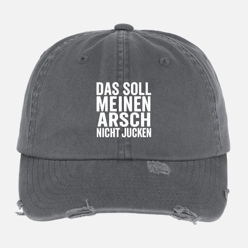 That shouldn't itch my ass – Shirt Flexfit Vintage Destroyed Cap