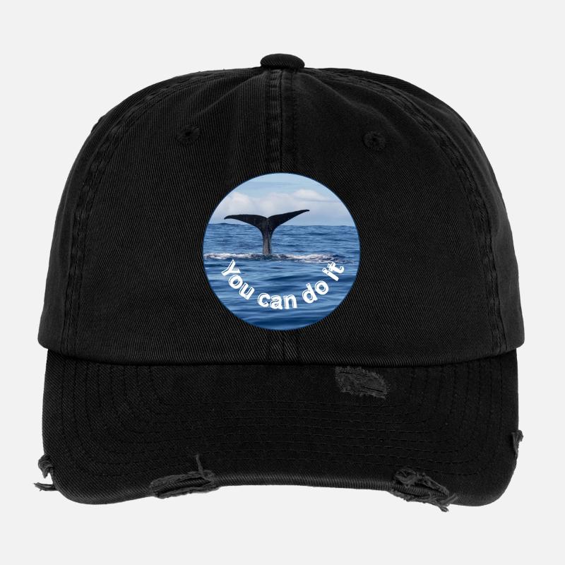 You Can Do It - Wale Motivation Flexfit Vintage Destroyed Cap