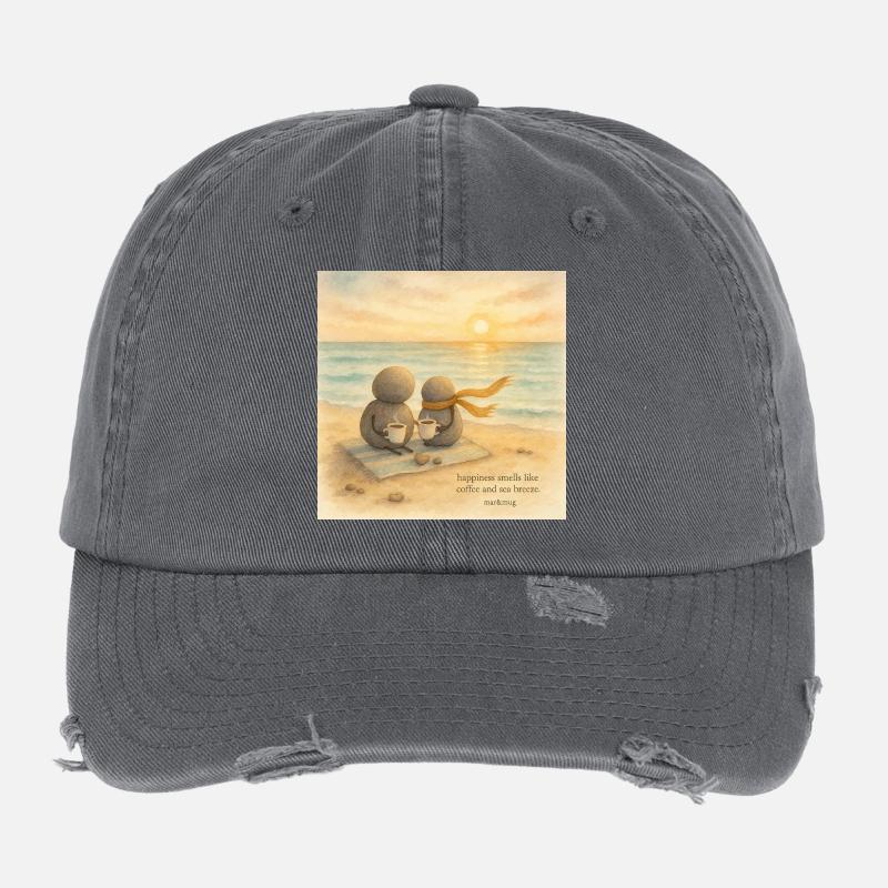 Sea Breeze Coffee Companions Flexfit Vintage Destroyed Cap