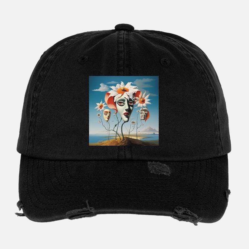 Masques de fleurs Dream Casquette vintage effet usé Flexfit