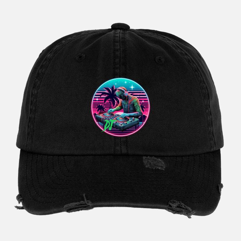 Disc jockey Flexfit Vintage Destroyed Cap