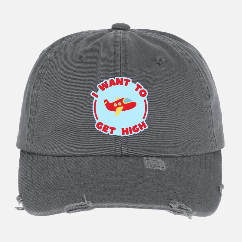ICH WILL HIGH WERDEN Flexfit Vintage Destroyed Cap