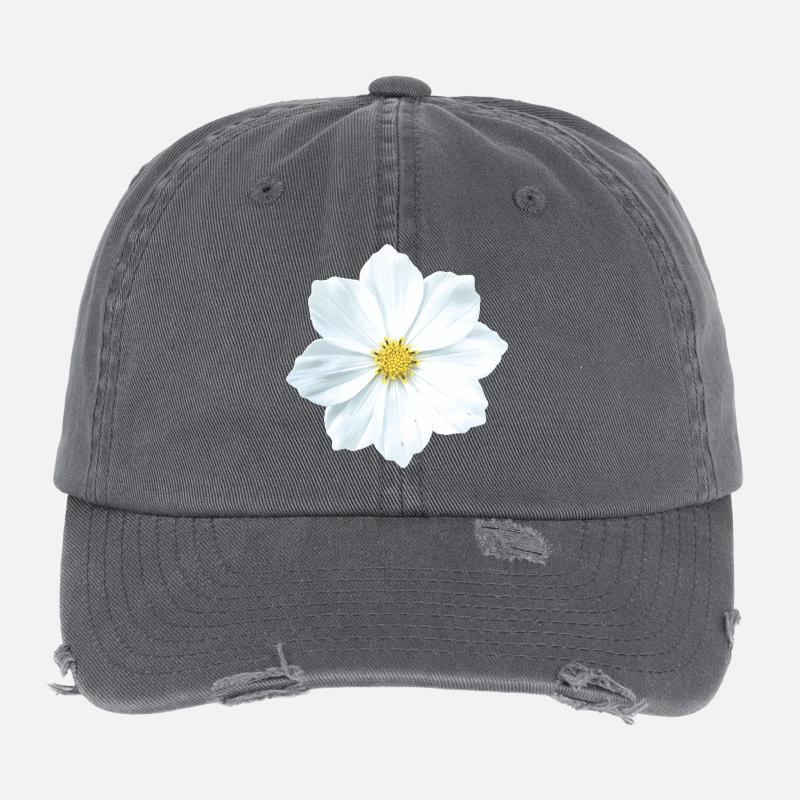 fleur Casquette vintage effet usé Flexfit